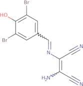 2-amino-1-(1-aza-2-(3,5-dibromo-4-hydroxyphenyl)vinyl)ethene-1,2-dicarbonitrile