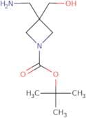 tert-butyl 3-(aminomethyl)-3-(hydroxymethyl)azetidine-1-carboxylate