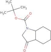 tert-Butyl 3-oxo-octahydro-1H-indole-1-carboxylate