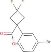 1-(3-Bromophenyl)-3,3-difluorocyclobutane-1-carboxylic acid