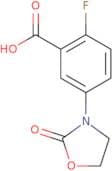 2-Fluoro-5-(2-oxo-1,3-oxazolidin-3-yl)benzoic acid