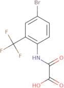 {[4-Bromo-2-(trifluoromethyl)phenyl]carbamoyl}formic acid