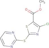 Methyl 4-chloro-2-(pyrimidin-2-ylsulfanyl)-1,3-thiazole-5-carboxylate