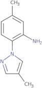 5-Methyl-2-(4-methyl-1H-pyrazol-1-yl)aniline