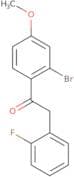 1-(2-Bromo-4-methoxyphenyl)-2-(2-fluorophenyl)ethan-1-one