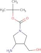 1-Pyrrolidinecarboxylic acid, 3-amino-4-(hydroxymethyl)-, 1,1-dimethylethyl ester