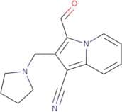 3-Formyl-2-(pyrrolidin-1-ylmethyl)indolizine-1-carbonitrile
