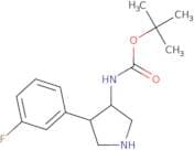 rac-tert-Butyl N-[(3R,4S)-4-(3-fluorophenyl)pyrrolidin-3-yl]carbamate