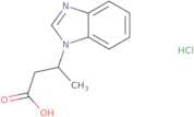 3-(1H-1,3-Benzodiazol-1-yl)butanoic acid hydrochloride