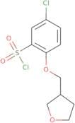 5-Chloro-2-(oxolan-3-ylmethoxy)benzene-1-sulfonyl chloride