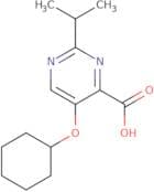 5-(Cyclohexyloxy)-2-(propan-2-yl)pyrimidine-4-carboxylic acid