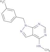 N-Methyl-1-[(3-methylphenyl)methyl]-1H-pyrazolo[3,4-d]pyrimidin-4-amine