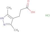 3-(3,5-Dimethyl-1H-pyrazol-4-yl)propanoic acid hydrochloride