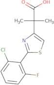 2-[2-(2-Chloro-6-fluorophenyl)-1,3-thiazol-4-yl]-2-methylpropanoic acid
