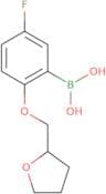 [5-Fluoro-2-(oxolan-2-ylmethoxy)phenyl]boronic acid