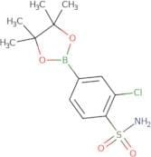2-Chloro-4-(tetramethyl-1,3,2-dioxaborolan-2-yl)benzene-1-sulfonamide