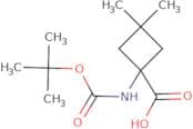 1-{[(tert-Butoxy)carbonyl]amino}-3,3-dimethylcyclobutane-1-carboxylic acid