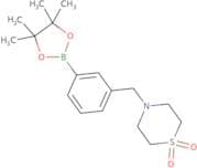 4-[[3-(4,4,5,5-tetramethyl-1,3,2-dioxaborolan-2-yl)phenyl]methyl]-1,4-thiazinane 1,1-dioxide