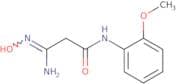 2-(N'-Hydroxycarbamimidoyl)-N-(2-methoxyphenyl)acetamide
