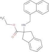 Ethyl 2-[(naphthalen-1-ylmethyl)amino]-2,3-dihydro-1H-indene-2-carboxylate