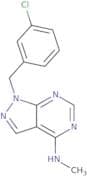 1-[(3-Chlorophenyl)methyl]-N-methyl-1H-pyrazolo[3,4-d]pyrimidin-4-amine