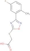 2-{[3-(5-Fluoro-2-methylphenyl)-1,2,4-oxadiazol-5-yl]sulfanyl}acetic acid