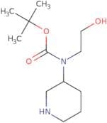 tert-Butyl N-(2-hydroxyethyl)-N-(piperidin-3-yl)carbamate