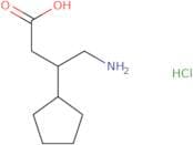 4-Amino-3-cyclopentylbutanoic acid hydrochloride