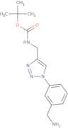 tert-Butyl N-({1-[3-(aminomethyl)phenyl]-1H-1,2,3-triazol-4-yl}methyl)carbamate