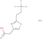 2-[2-(3,3,3-Trifluoropropyl)-1,3-thiazol-4-yl]acetic acid hydrochloride