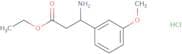 Ethyl 3-amino-3-(3-methoxyphenyl)propanoate hydrochloride