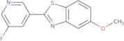 2-(5-Fluoropyridin-3-yl)-5-methoxy-1,3-benzothiazole