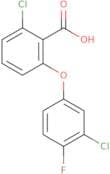 2-Chloro-6-(3-chloro-4-fluorophenoxy)benzoic acid
