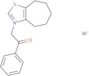 3-(2-Oxo-2-phenylethyl)-4H,5H,6H,7H,8H-cyclohepta[D][1,3]thiazol-3-ium bromide