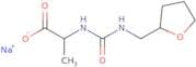 Sodium (2S)-2-{[(oxolan-2-ylmethyl)carbamoyl]amino}propanoate