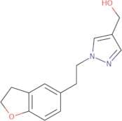 {1-[2-(2,3-Dihydro-1-benzofuran-5-yl)ethyl]-1H-pyrazol-4-yl}methanol