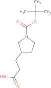 3-(1-(tert-Butoxycarbonyl)pyrrolidin-3-yl)propanoic acid