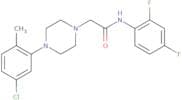 N-(2,4-difluorophenyl)-2-(4-(5-chloro-2-methylphenyl)piperazinyl)ethanamide
