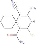 4-Amino-5-cyano-2-sulfanyl-3-azaspiro[5.5]undeca-1,4-diene-1-carboxamide