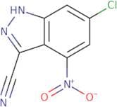 6-Chloro-4-nitro-1H-indazole-3-carbonitrile
