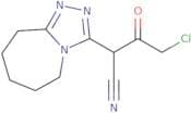 4-Chloro-3-oxo-2-{5H,6H,7H,8H,9H-[1,2,4]triazolo[4,3-a]azepin-3-yl}butanenitrile