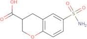 6-Sulfamoyl-3,4-dihydro-2H-1-benzopyran-3-carboxylic acid