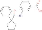3-((phenylcyclopentyl)carbonylamino)benzoic acid
