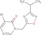 5-Bromo-3-{[3-(propan-2-yl)-1,2,4-oxadiazol-5-yl]methyl}-3,4-dihydropyrimidin-4-one