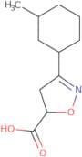 3-(3-Methylcyclohexyl)-4,5-dihydro-1,2-oxazole-5-carboxylic acid
