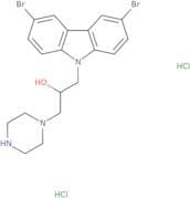 1-(3,6-dibromo-9H-carbazol-9-yl)-3-(piperazin-1-yl)propan-2-ol