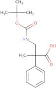 3-([(tert-Butoxy)carbonyl]amino)-2-methyl-2-phenylpropanoic acid