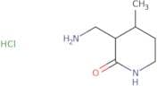 3-(Aminomethyl)-4-methylpiperidin-2-one hydrochloride