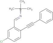 (E)-tert-Butyl({[5-chloro-2-(2-phenylethynyl)phenyl]methylidene})amine