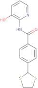 4-(1,3-Dithiolan-2-yl)-N-(3-hydroxypyridin-2-yl)benzamide